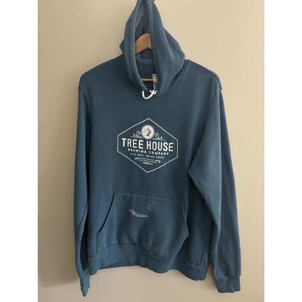 Tree House Brewing Company (MA) Blue Woman's  Large Hoodie READ‎